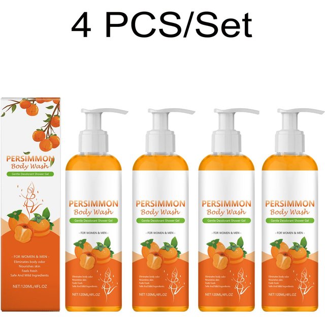 Kaki Duschgel Sanftes Deodorant Duschgel Langanhaltender Duft Pflegend Feuchtigkeitsspendend Tägliche Körperpflege für Männer Frauen 120ml Moisturizing
