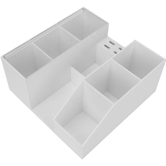 Wimpernverlängerungs-Werkzeugaufbewahrungsbox Make-up Beauty Nagelkunst-Werkzeugkoffer Organizer (Weiß) gray