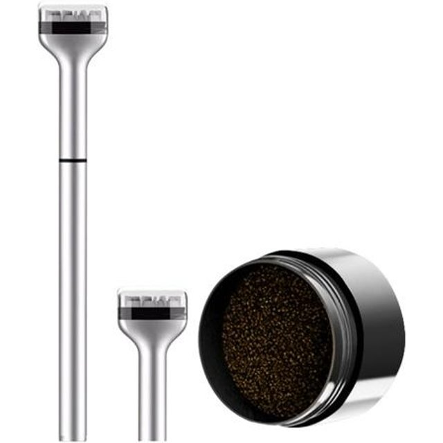 Ensemble de tampons pour cils inférieurs 2 en 1 Eyeliner imperméable et résistant à la transpiration Outil de maquillage rapide des yeux Tampon pour cils inférieurs longue durée pour débutants marron