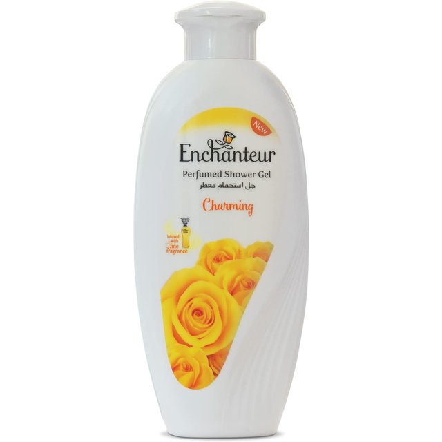 Enchanteur Charmantes Parfümiertes Duschgel mit Rose, Maiglöckchen & Zitrus für Frauen mit Allen Hauttypen, 250g white