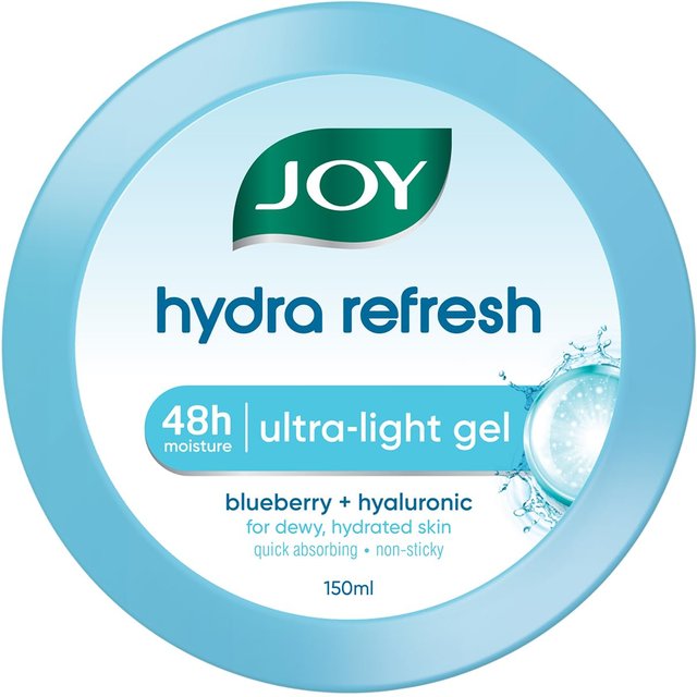 Joy Hydra Refresh Ultraleichtes Gel 150ml Ölfreie Feuchtigkeitspflege für fettige Haut 48h Hydratation Nicht klebrige Gesichtscreme white