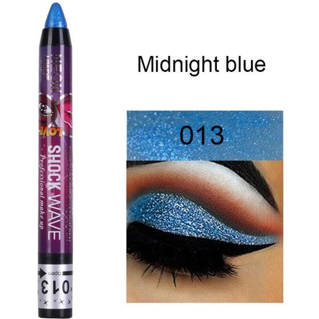 Crayon fard à paupières longue durée, 36 couleurs, pigment imperméable, bleu, marron, noir, stylo Eyeliner, mode pour femmes, maquillage pour les yeux, cosmétique black