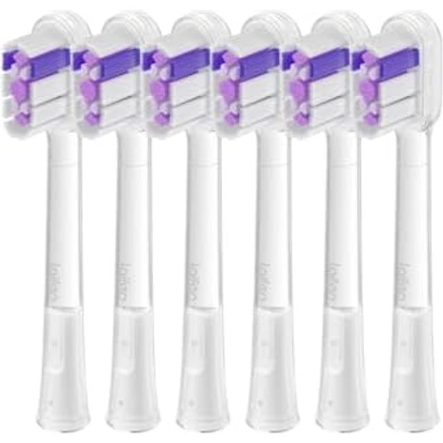 Laifen Replacement Toothbrush Heads, 6 Pack, Ultra Whitening