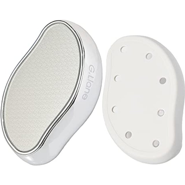 Foot Scrubber Callus Remover - Nano Glass Foot File Pedicure Foot Care Painless Dry and Wet Use for Hard Skin Calluses Removal (Silver)