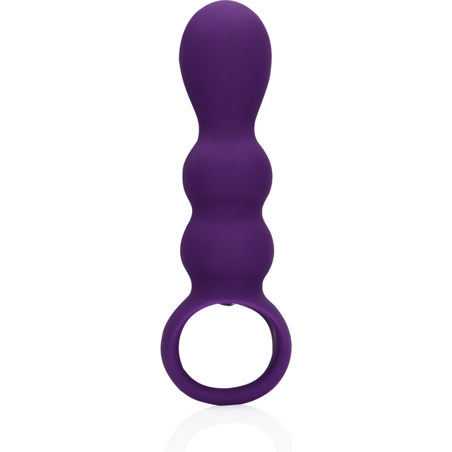 Chapelet anal vibrant progressif Teardrop Clear Purple