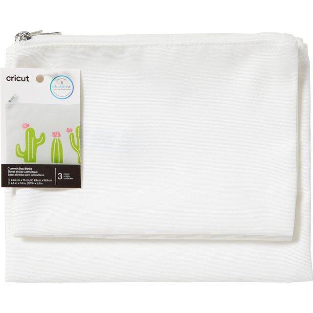 Cricut Cosmetic Bag Blanks printable textile