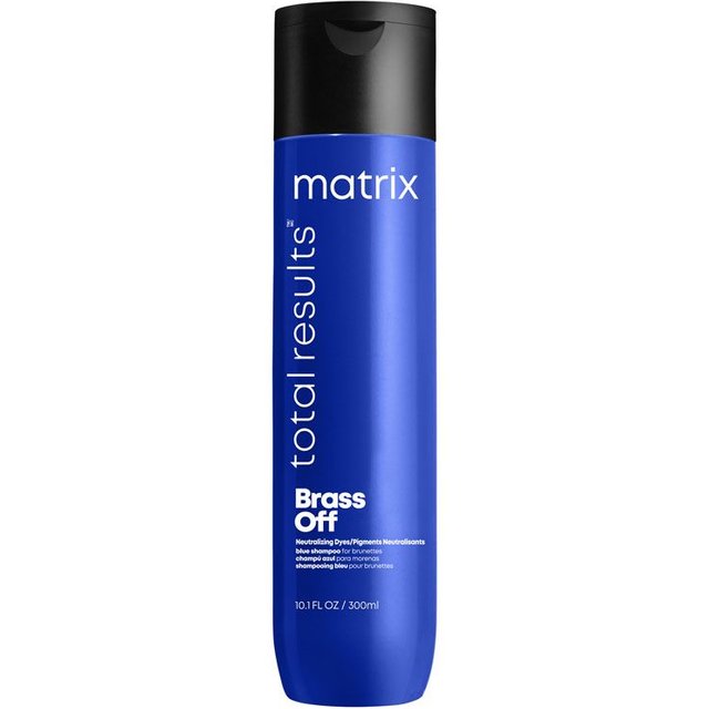 Matrix Total Results Brass Off-Blue Shampoo for Lightened Brunette Hair 300ml in Clear
