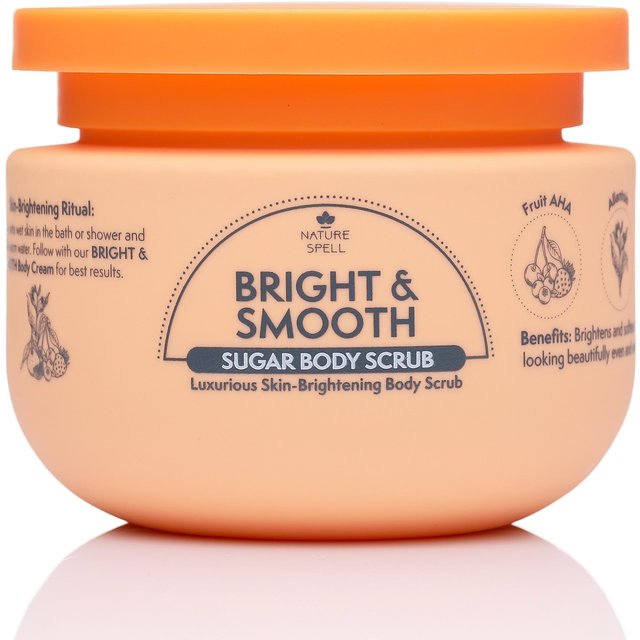 Nature Spell Bright & Smooth body scrub 300g in Orange