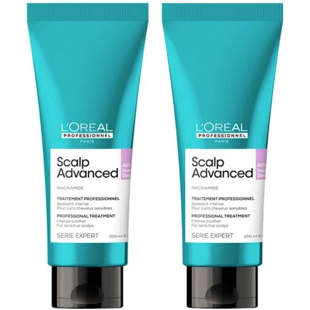 L'Oreal Professionnel Serie Expert Scalp Advanced Anti-Discomfort Hair Treatment for sensitive scalps 200ml Double in Clear