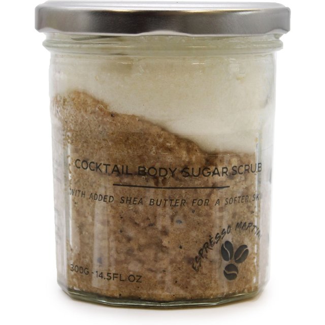 KDMD Fragranced Sugar Body Scrub - Espresso Martini 300g in White