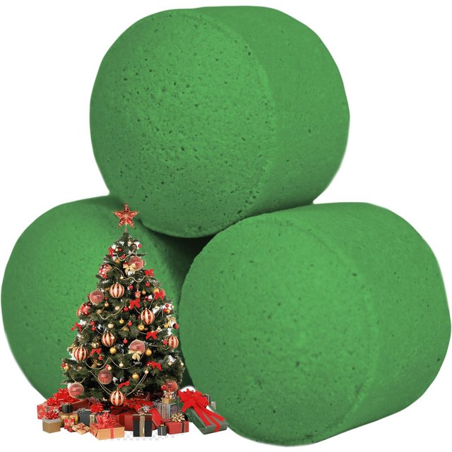 KDMD 1.3Kg Box of Chill Pills (Mini Bath Bombs) - Festive Morning in Green