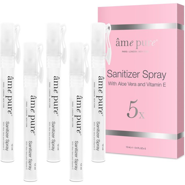 âme pure Women's SANITIZER spray 5-Pack - Hand & Microneedling Disinfection in Pink | Size: 60ml