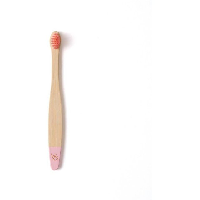 Wild & Stone Bamboo Toothbrush Baby Extra Soft Bristles 1 Pack in Pink