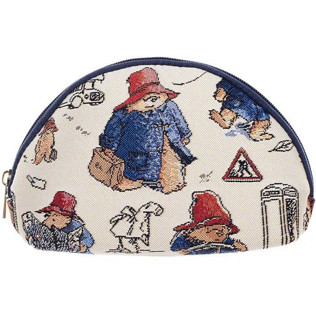 Signare Women's Paddington Bear Tapestry Cosmetic Bag in Beige