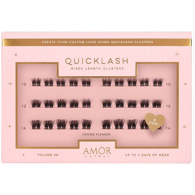 House of Amor Mixed Length Clusters Crowd Pleaser in Black