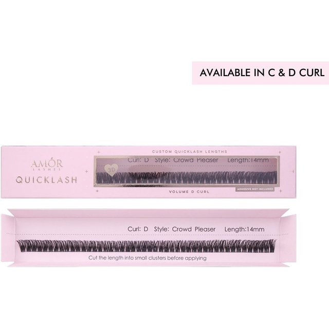 House of Amor Crowd Pleaser Length Volume D Curl 16mm Extra Long in Black