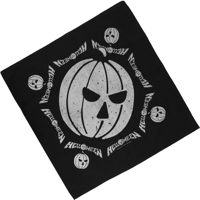 Helloween Men's Pumpkin Bandana in Black