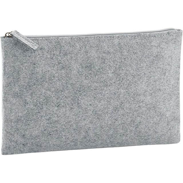 Bagbase Felt Accessory Bag in Grey Melange
