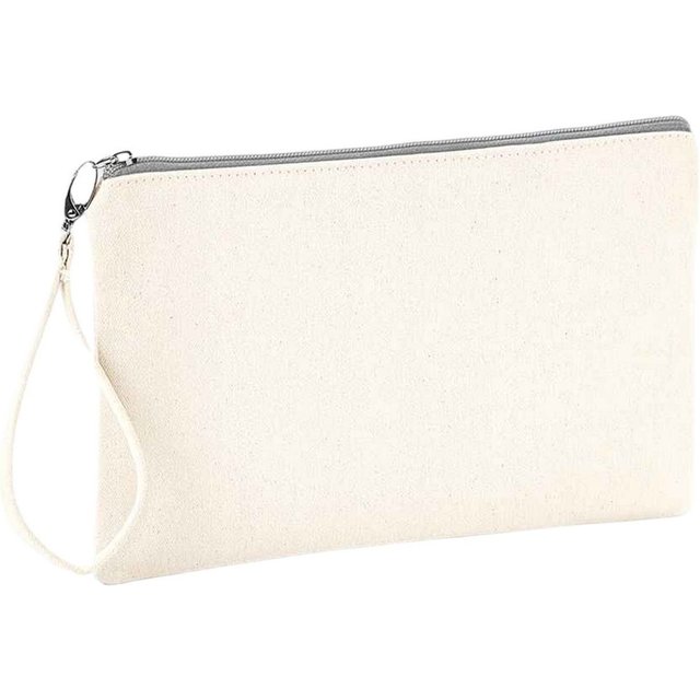 Westford Mill Women's Canvas Cosmetic Bag in Grey