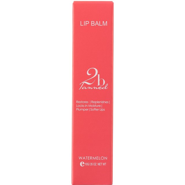 2bTanned Moisture Locking Lip Balm - Watermelon in Clear | Size: 10g
