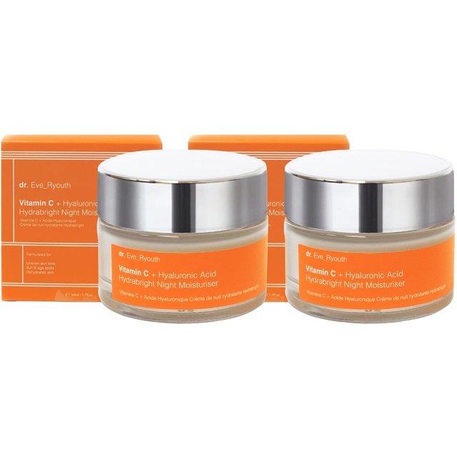 dr. Eve Ryouth Women's 2pc Vitamin C + Hyaluronic Acid Night Treatment Starter Set in White