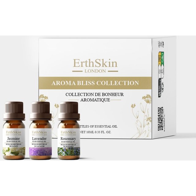 Erth Skin London 3 Pack of Aroma Bliss Collection Oils in Natural