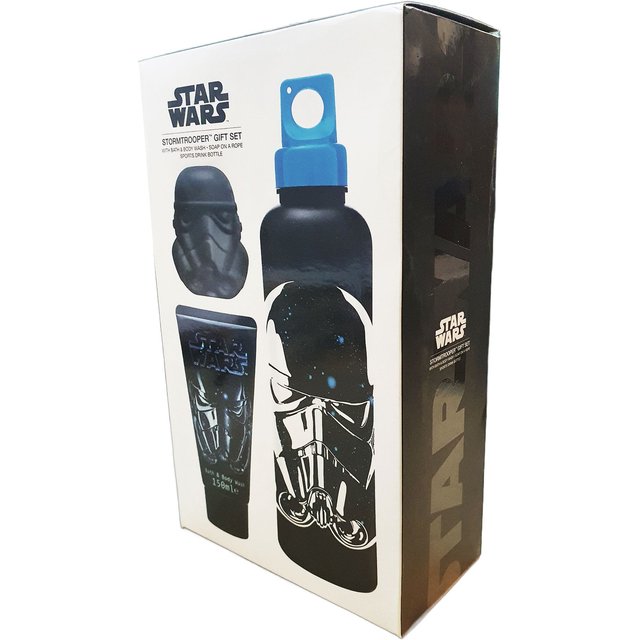 Star Wars Stormtrooper Gift Set | Bath & Body Wash, Soap on a Rope, Sports Bottle