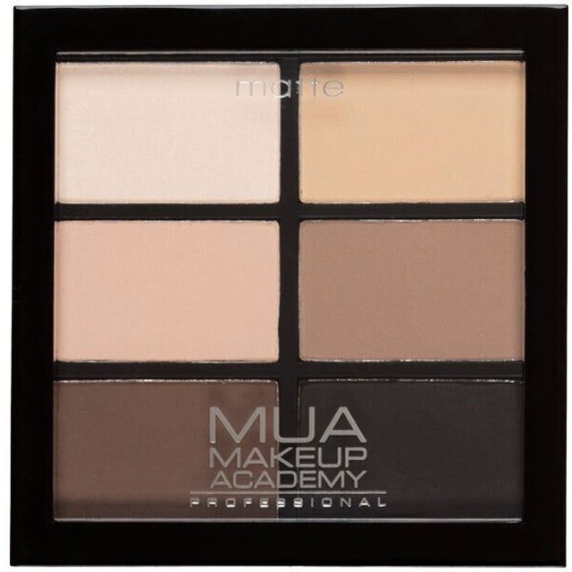 MUA Professional Make Up - 6 Shade Palette | Matte Natural Essentials