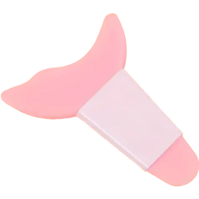Portable Silicone Mascara, Eyeliner and Eye Shadow Guard Shield - Pink