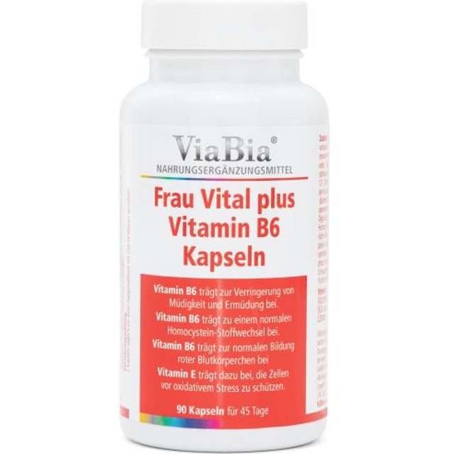 ViaBia Frau Vital plus Vitamin B6 90 Kapseln