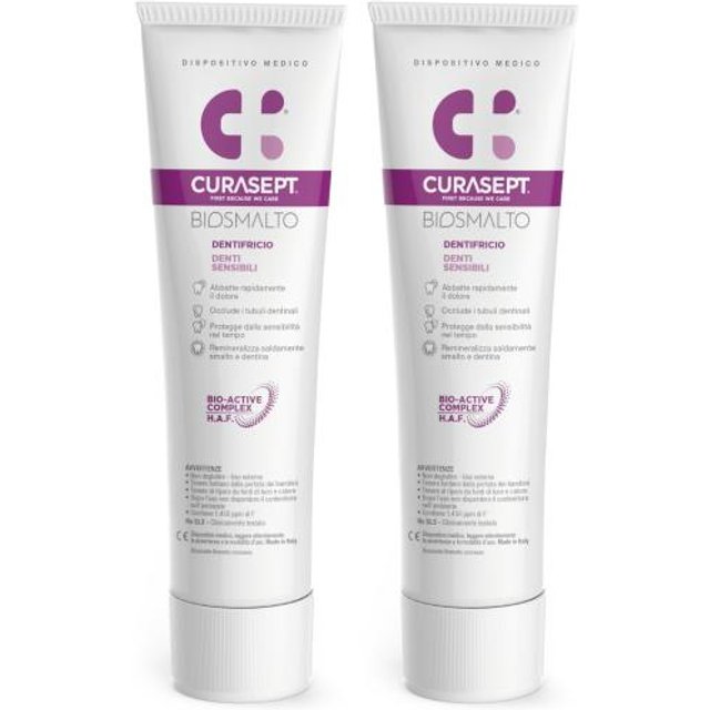 CURASEPT Biosmalto sensitive Zahnpasta 2x75ml