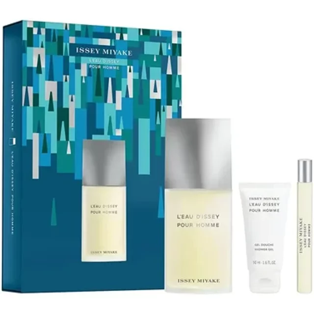 Set de Noël L'eau d'Issey Homme Eau de toilette 125 ml + 50 ml + 50 ml