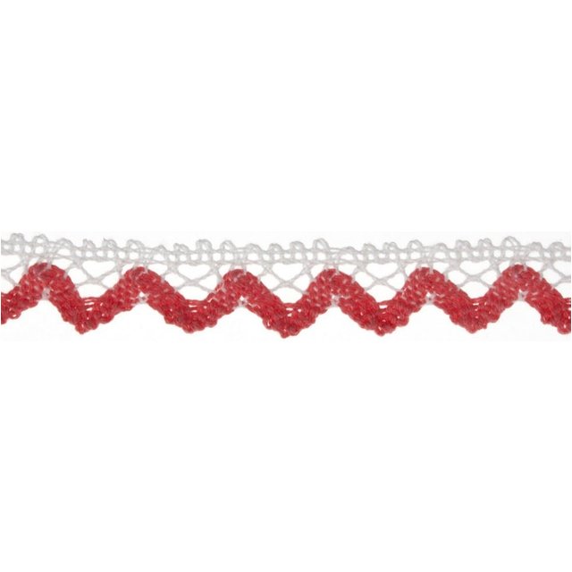 Essential Trimmings Cotton Lace Trim Blush