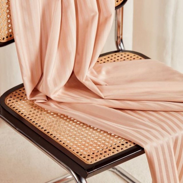 Atelier Brunette Stripes Cotton Ecovero Viscose Fabric Blush