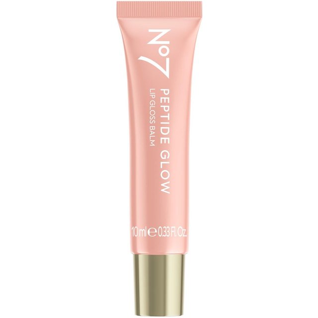 No7 Peptide Glow Lip Gloss Balm 10ml - Pink Frosting