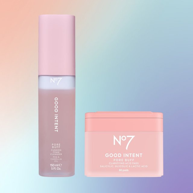 No7 GOOD INTENT Pore Buff Cleanse & Clarify Duo