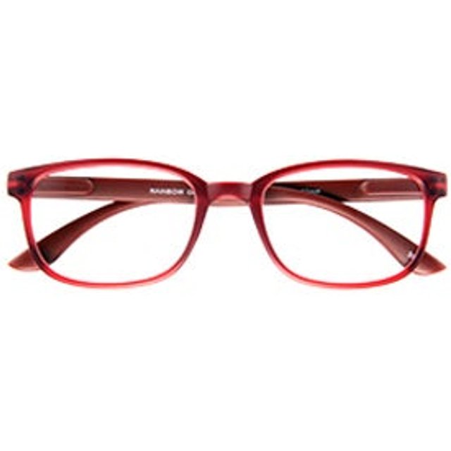 Rainbow Lunettes de Vue Rouge Foncé +1.50 1ut