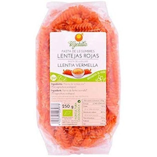Spirales de lentilles rouges biologiques 250g