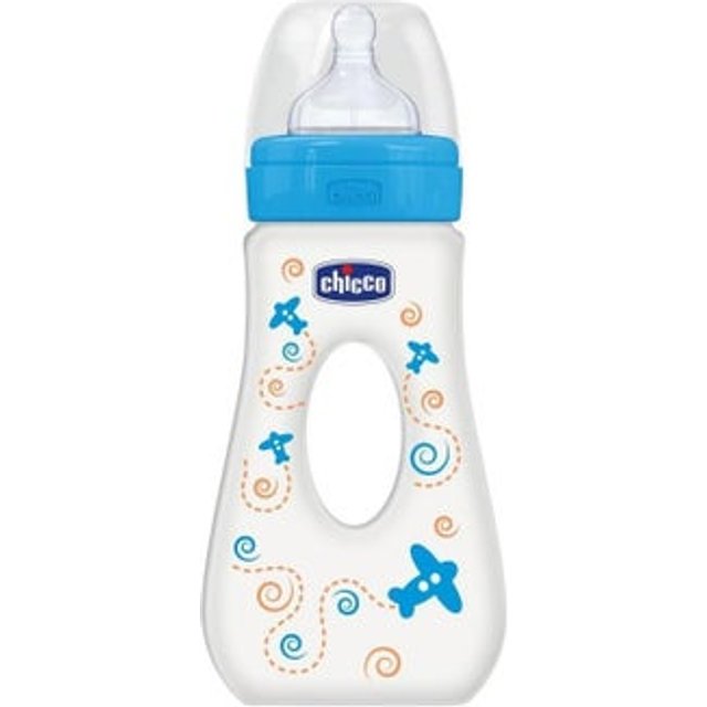 Passeio Biberón Silicona Azul 4M+ 240ml