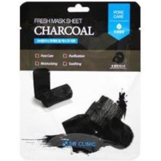 3W Clinic - Fresh Charcoal Mask Sheet - 1pc