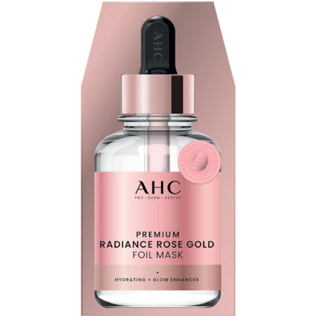 A.H.C - Premium Radiance Rose Gold Foil Mask - 5pcs
