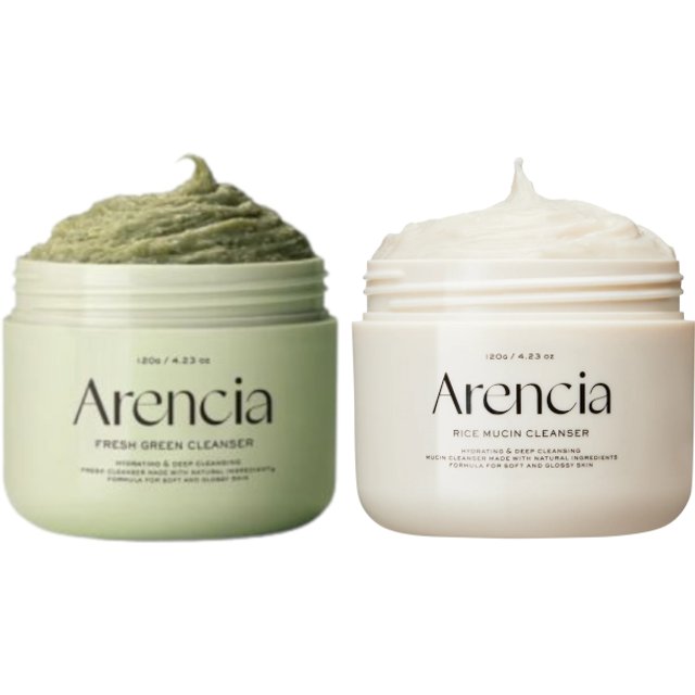 Arencia - Fresh Green Rice & Rice Mucin Mochi Cleanser - 120g Set