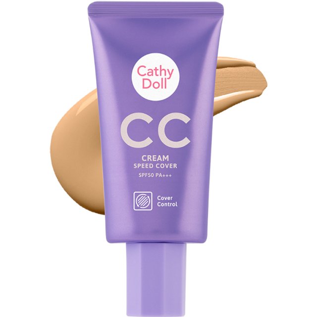 Cathy Doll - CC Cream Speed Cover SPF 50 PA+++ - 50ml - #3 Honey Beige