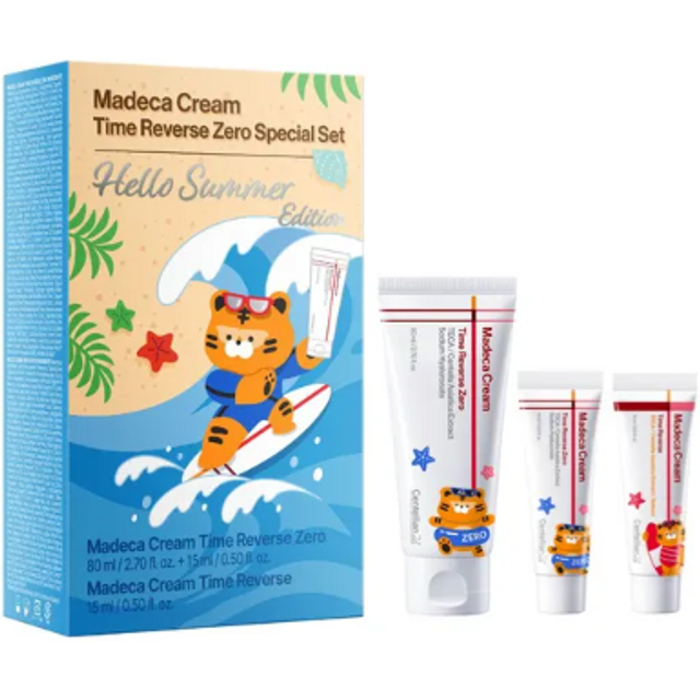 CENTELLIAN 24 - Hello Summer Edition - Madeca Cream Time Reverse Zero Set (80ml+15ml) + Time Reverse Cream(15ml)