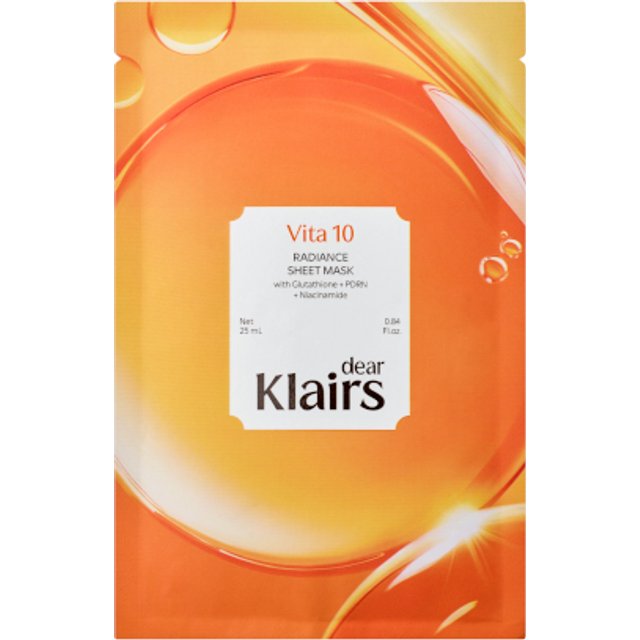 Dear, Klairs - Vita 10 Radiance Sheet Mask - 1pc*25ml