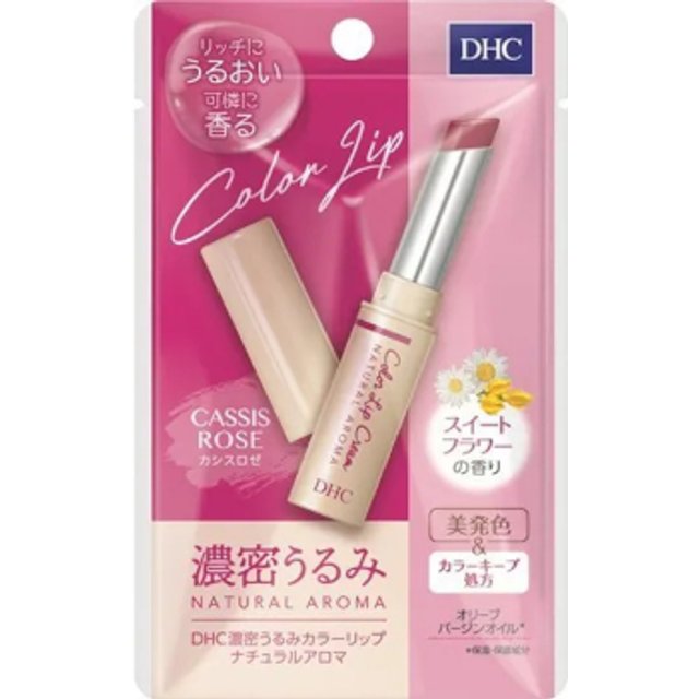 DHC - Natural Aroma Moisture Color Lip Cream Balm - 1.5g - Cassis Rose