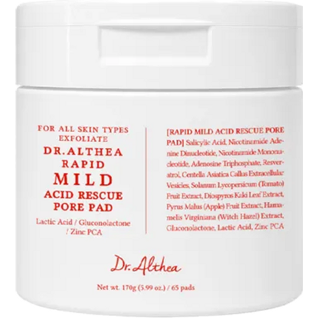 Dr. Althea - Rapid Mild Acid Rescue Pore Pad - 65 almofadas