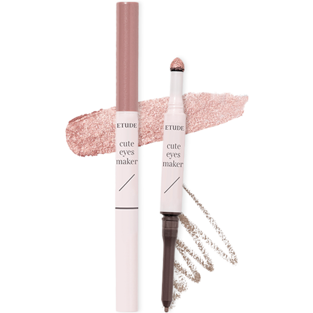 ETUDE - Cute Eyes Maker - 0.1g + 0.5g - Champagne Nude
