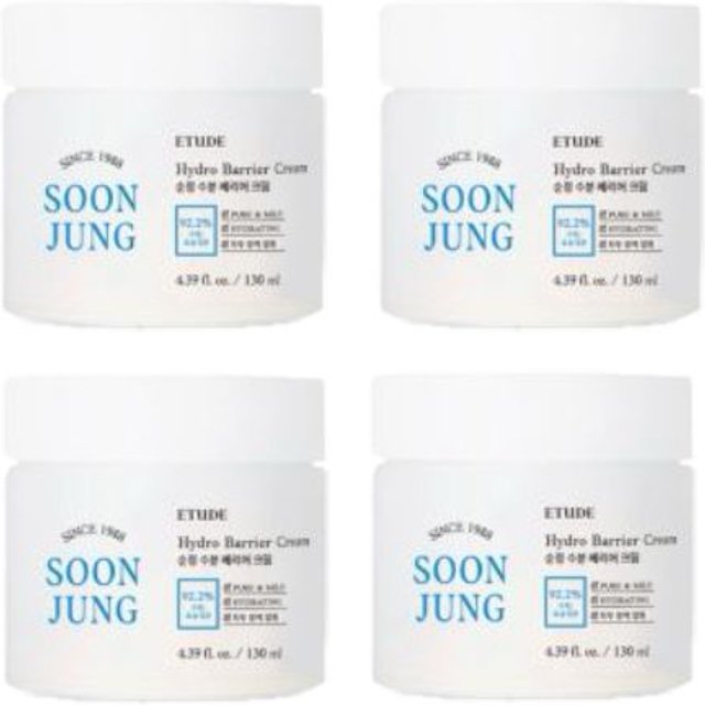 ETUDE - Soon Jung Hydro Barrier Cream - 130ml (4ea) Set