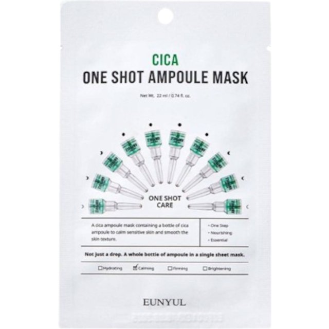 EUNYUL - One Shot Ampoule Mask - Cica - 1pc